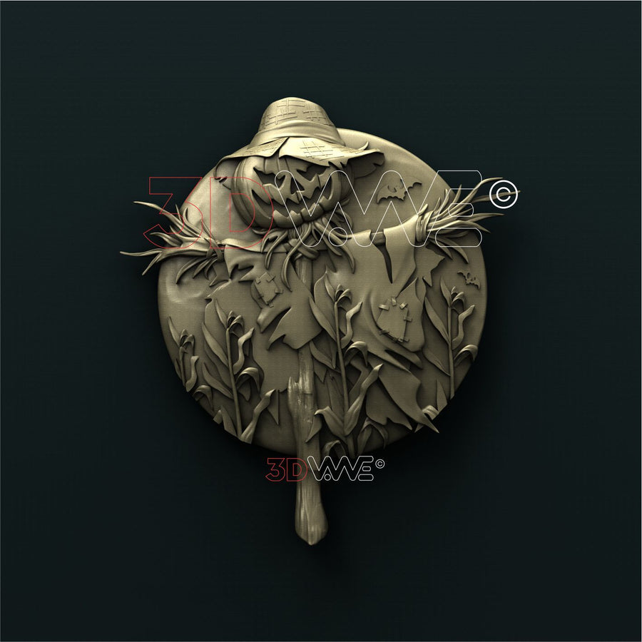 HALLOWEEN PUMPKIN SCARECROW 3d stl 3DWave