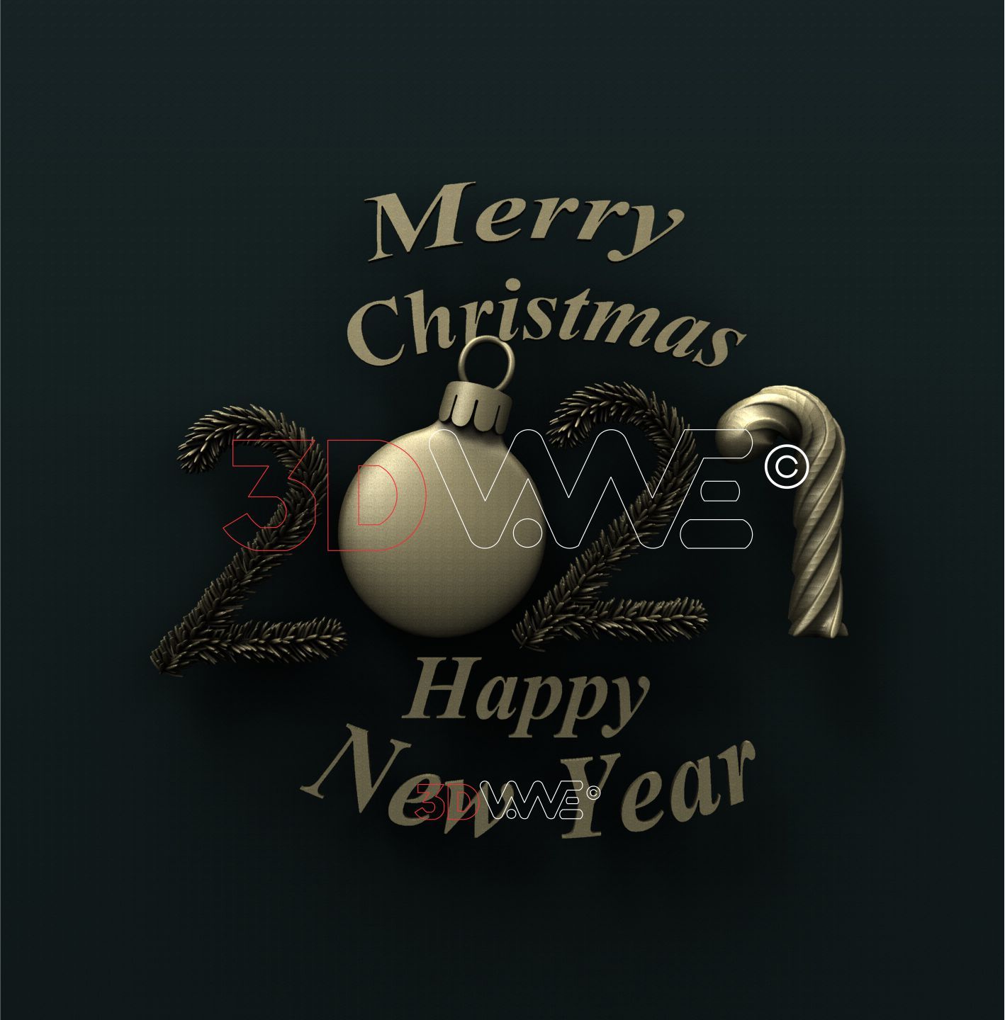 HAPPY NEW YEAR! 3D STL 3DWave