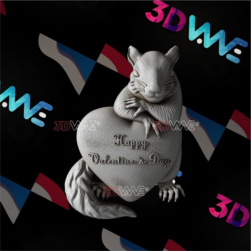 HAPPY SQUIRREL 3d stl 3DWave.us
