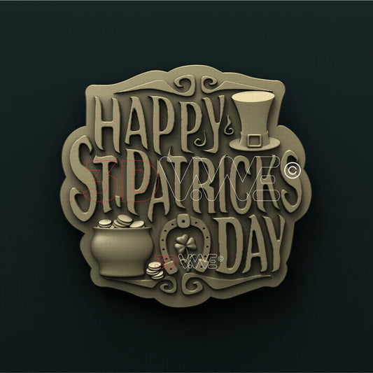 HAPPY ST. PATRICK DAY 3D STL 3DWave