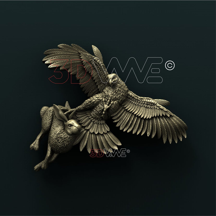 HAWK AND HARE 3D STL 3DWave