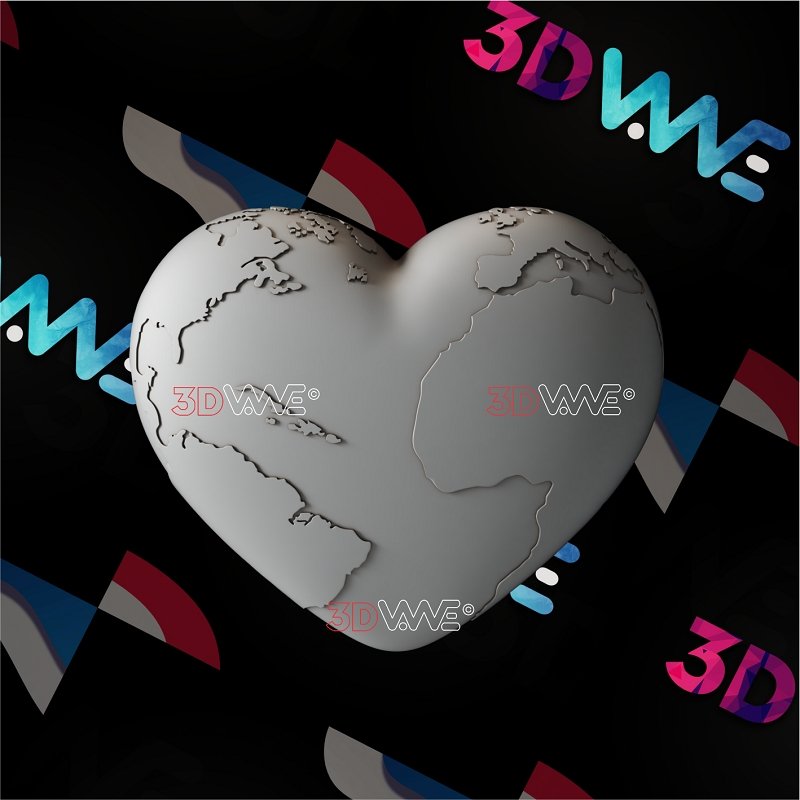 HEARTH EARTH 3d stl 3DWave.us