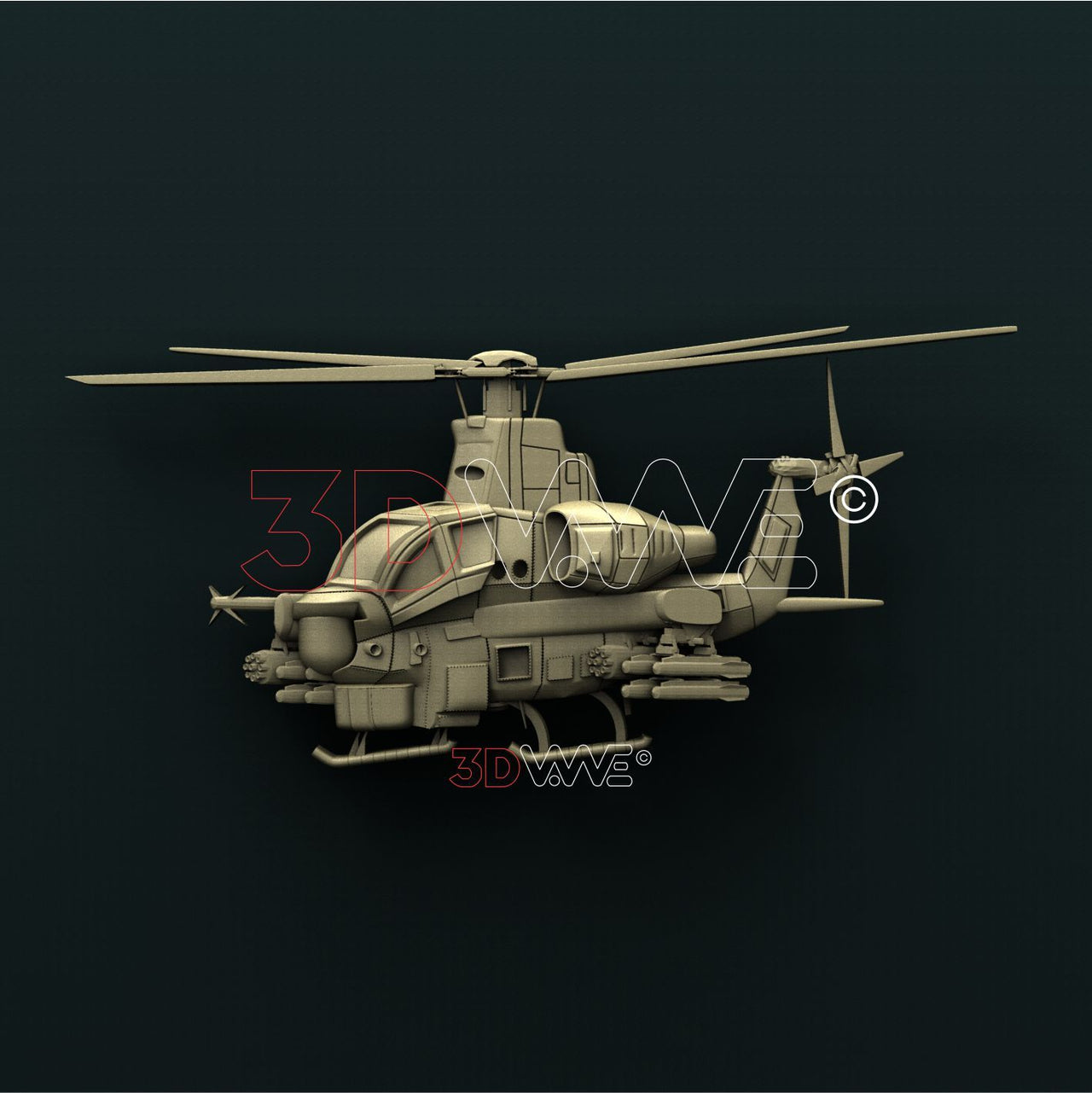 HELICOPTER 3D STL 3DWave