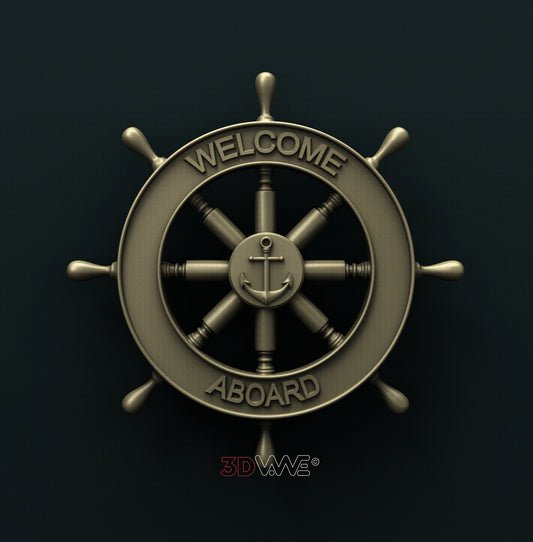 HELM WELCOME SIGN 3D STL 3DWave