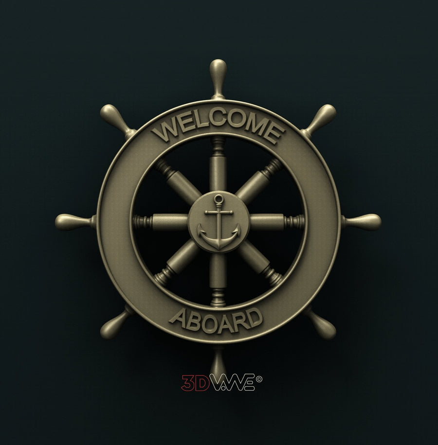 HELM WELCOME SIGN 3D STL 3DWave