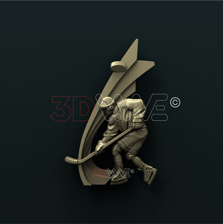 HOCKEY PLAYER 3D STL 3DWave