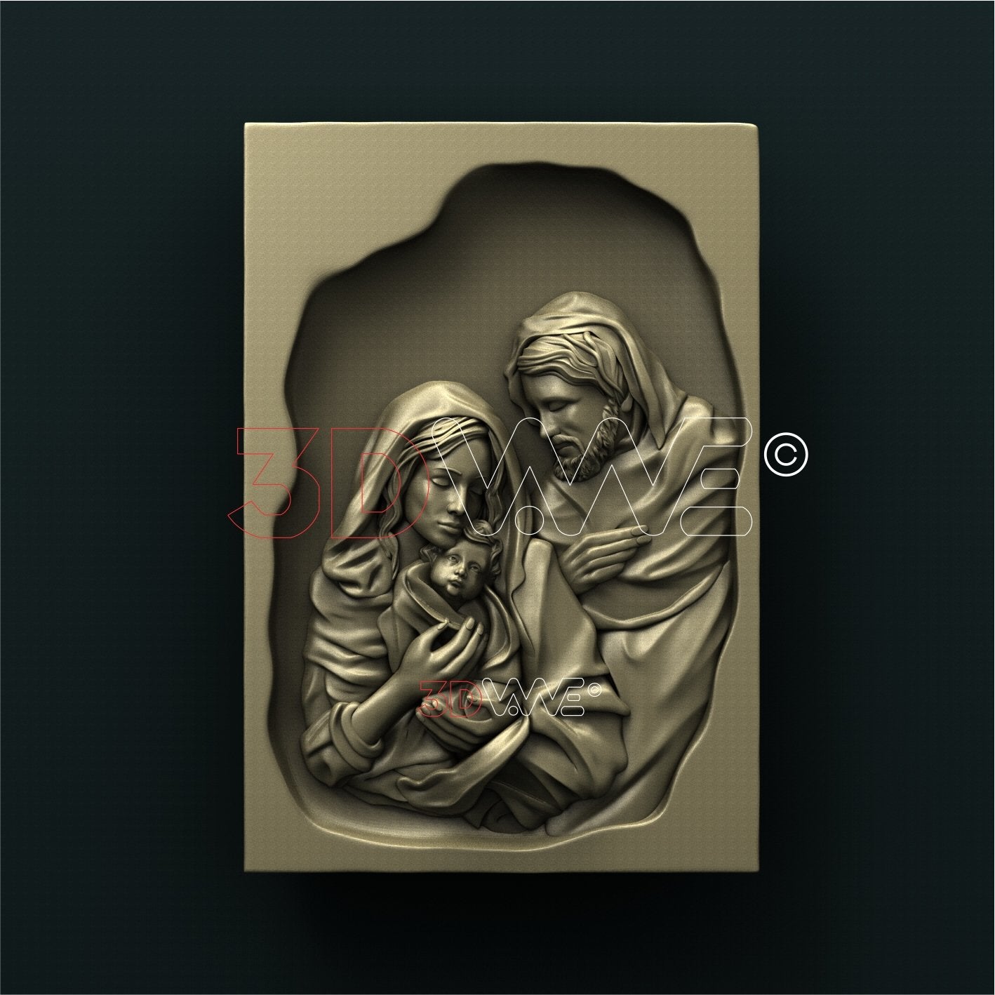 HOLY FAMILY 3D STL 3DWave
