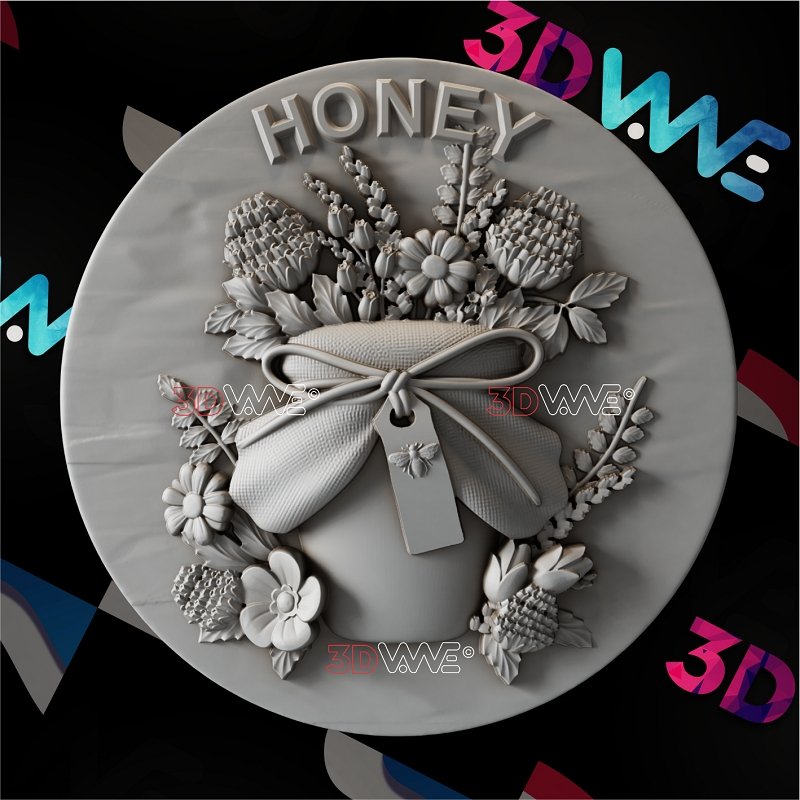 HONEY SIGN 3d stl 3DWave.us