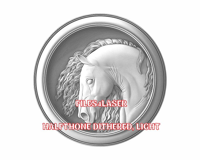 Horse 3d illusion & laser-ready files - 3DWave.us