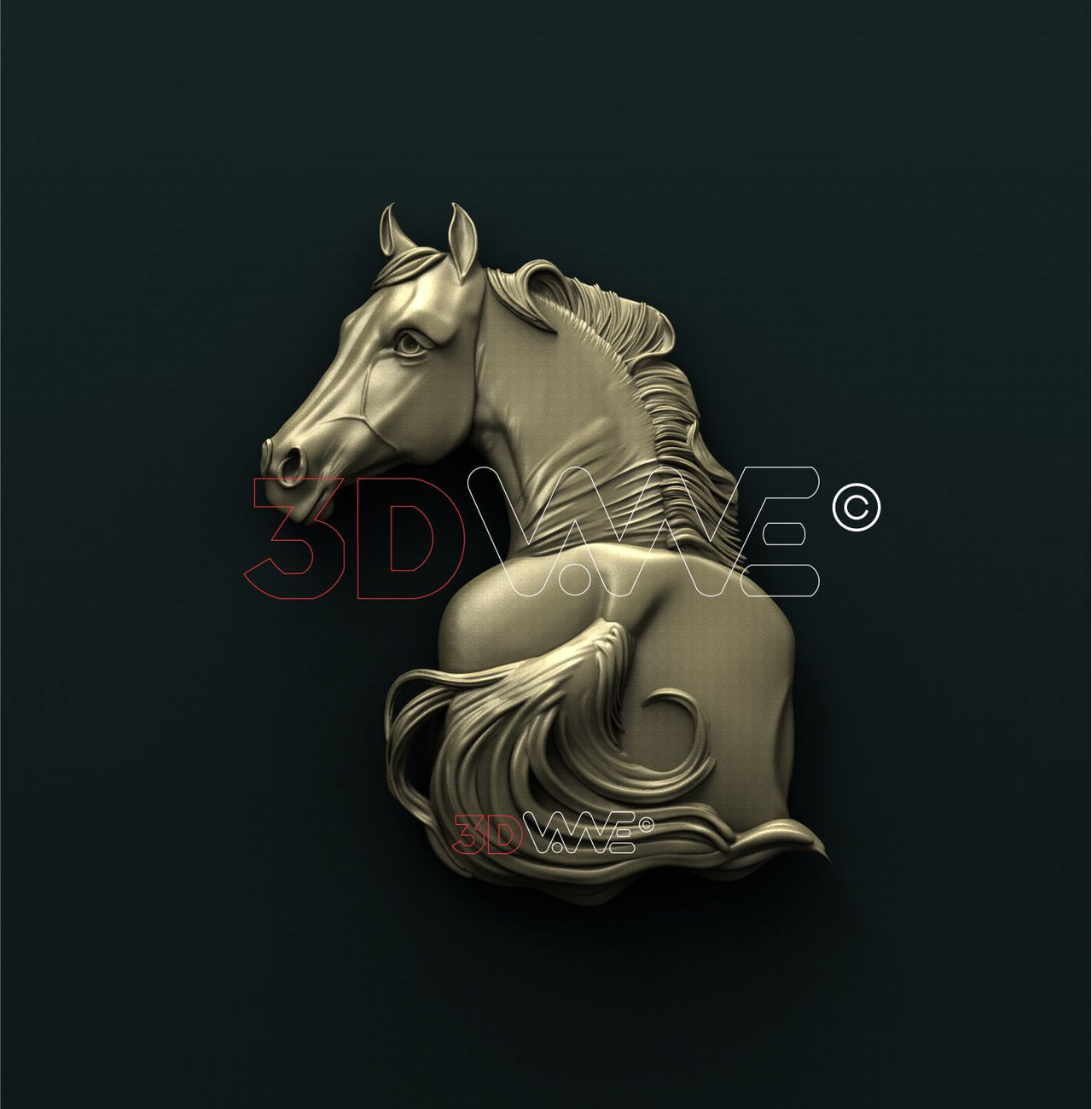 HORSE 3D STL 3DWave