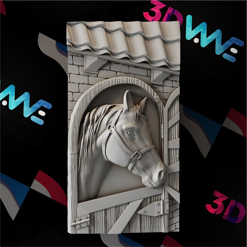 HORSE 3d stl - 3DWave.us