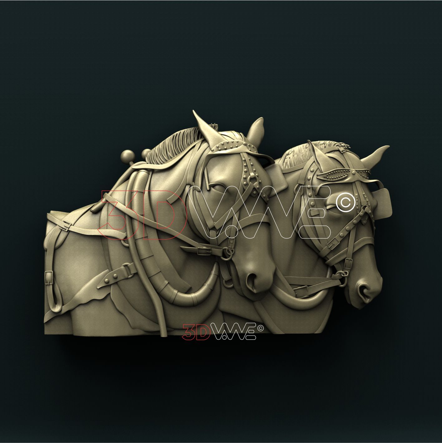HORSES 3D STL 3DWave