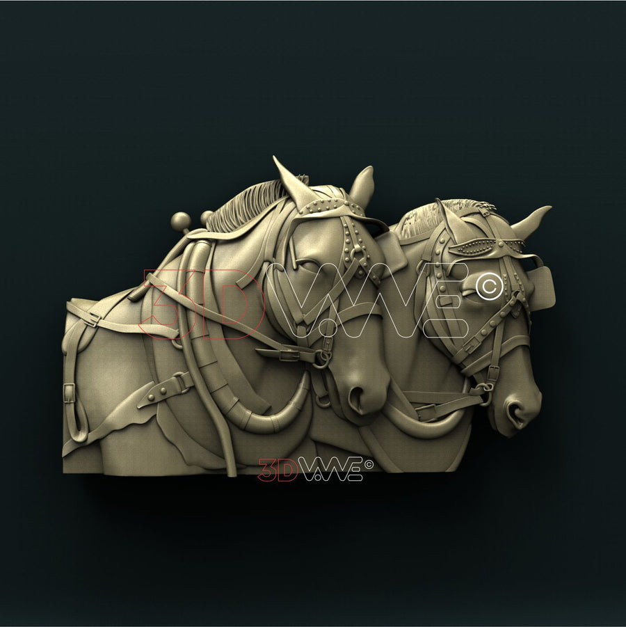 HORSES 3D STL 3DWave