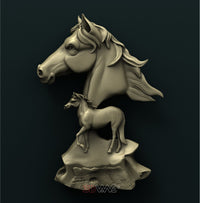 Thumbnail for HORSES 3D STL 3DWave