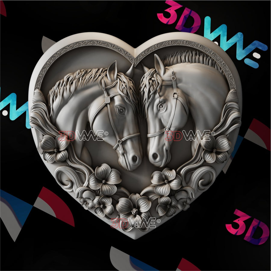 HORSES 3d stl 3DWave.us