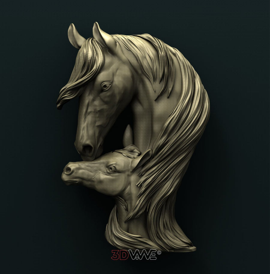 HORSES 3D STL 3DWave
