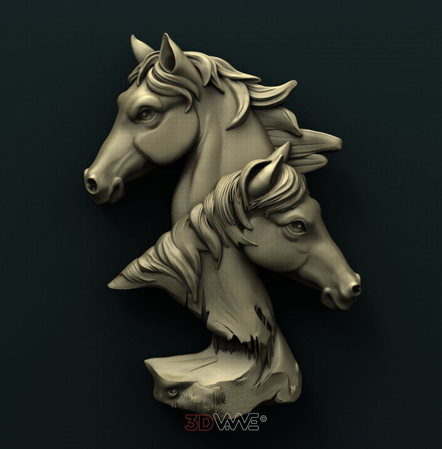 HORSES 3D STL 3DWave