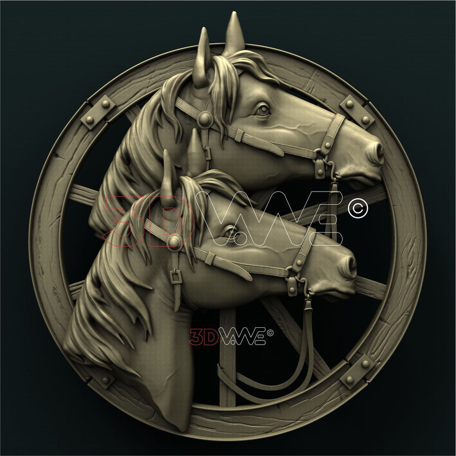 HORSES 3D STL 3DWave