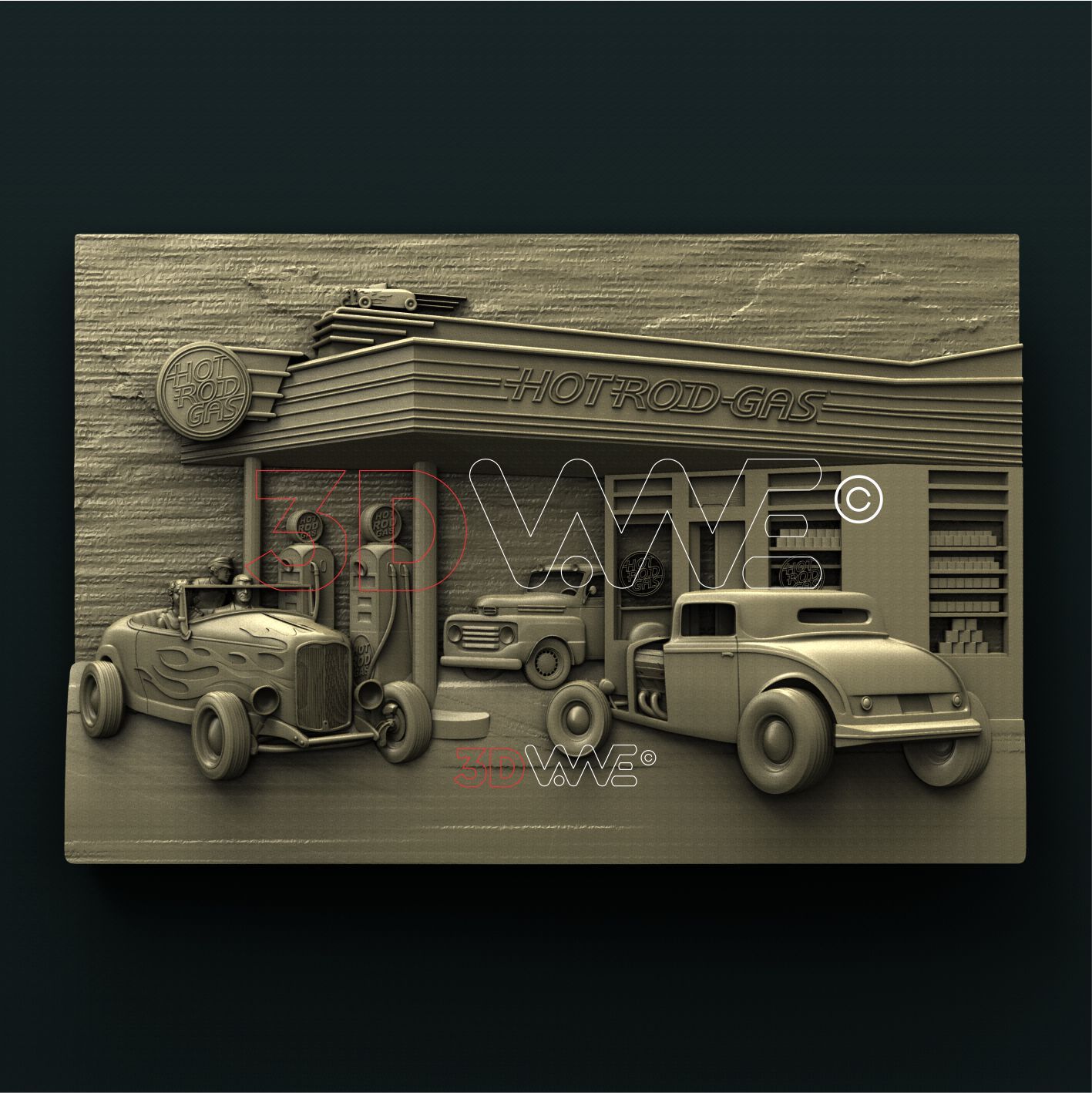 HOT ROD 3D STL 3DWave