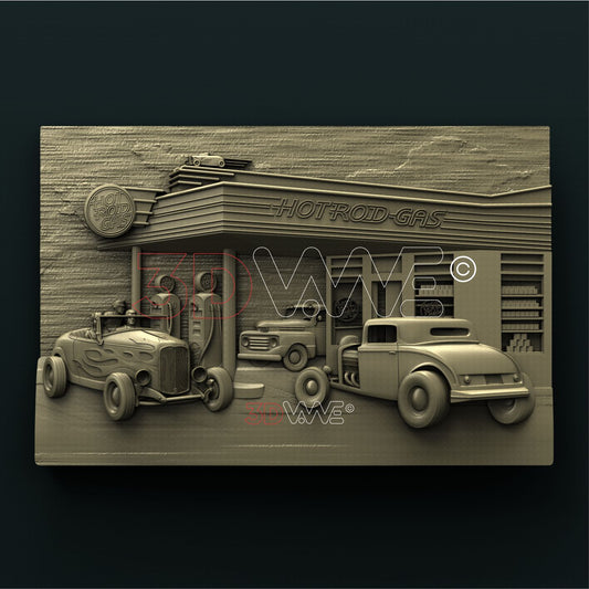 HOT ROD 3D STL 3DWave