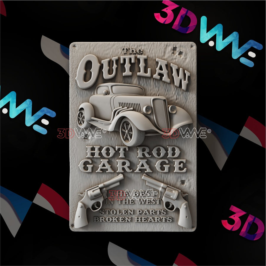 HOT ROD GARAGE 3d stl 3DWave.us