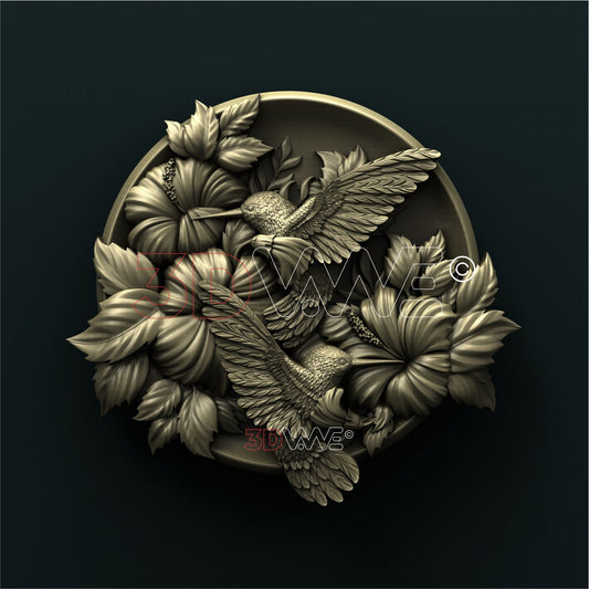HUMMINGBIRDS 3D STL 3DWave
