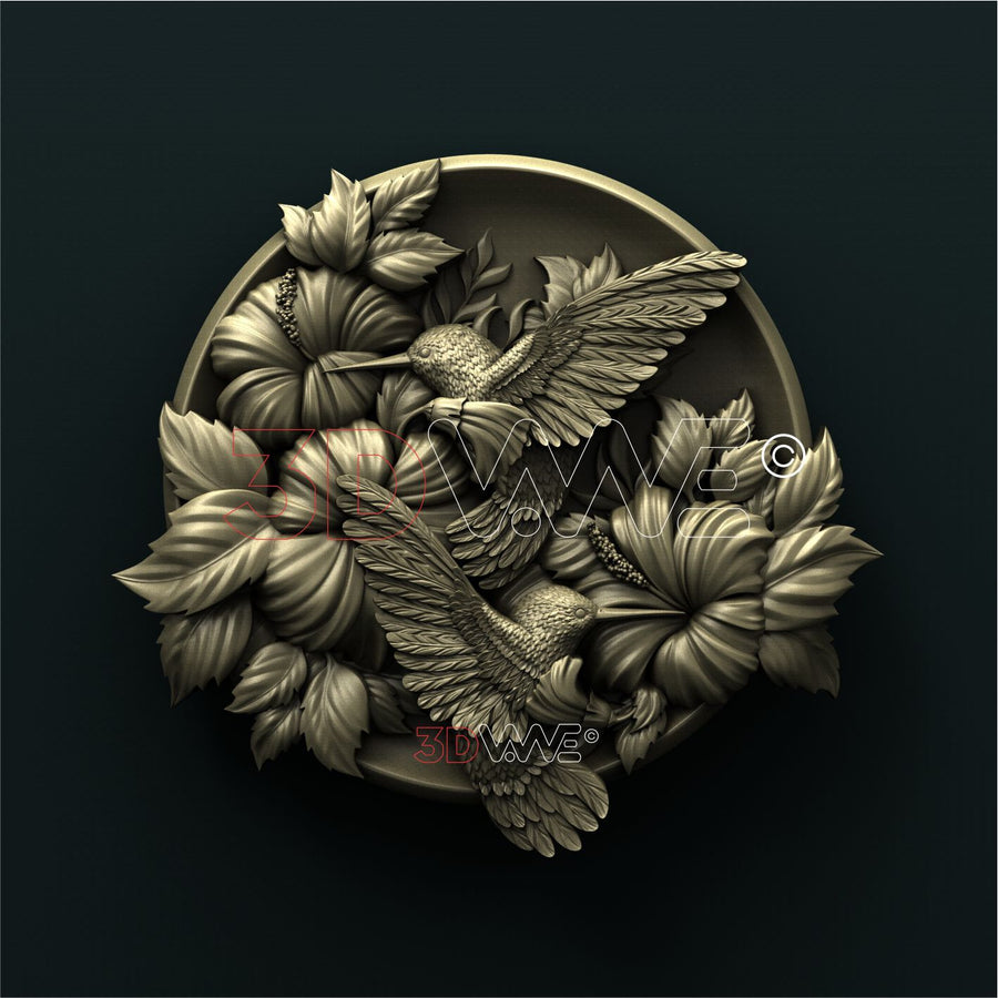 HUMMINGBIRDS 3D STL 3DWave