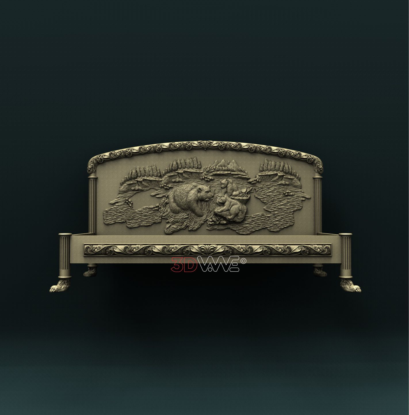 HUNTER BENCH 3D STL 3DWave