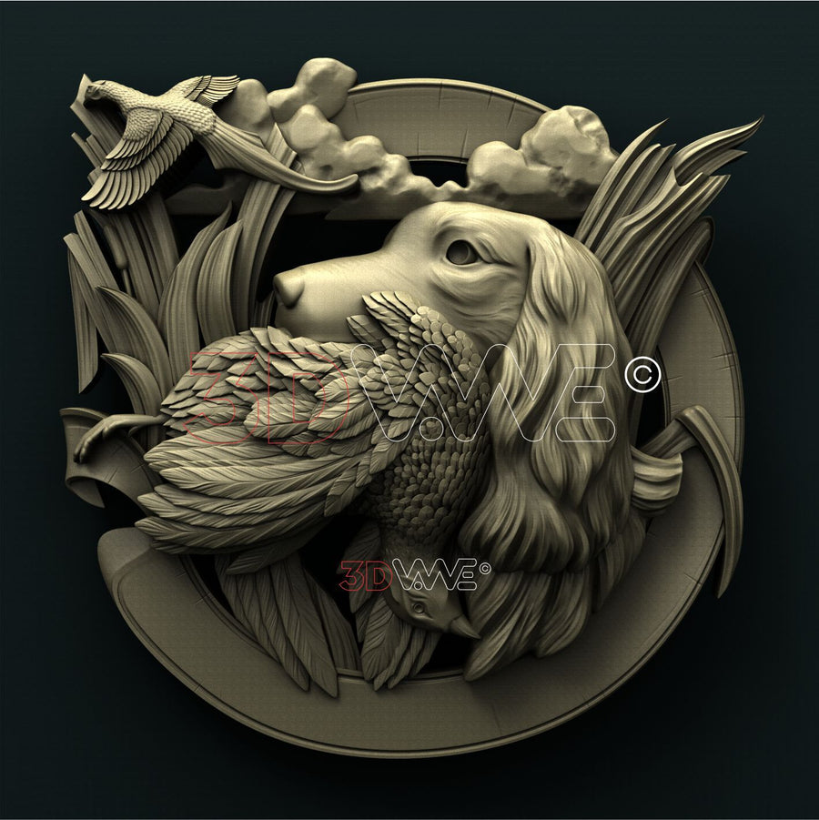 HUNTING DOG 3D STL 3DWave