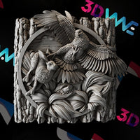 Thumbnail for Hunting eagle 3d stl - 3DWave.us