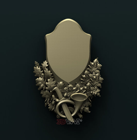 HUNTING TROPHY PLAQUE 3D STL 3DWave
