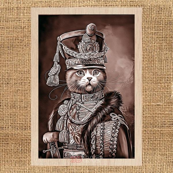 HUSSAR CAT pyroprinter & laser-ready file 3DWave.us