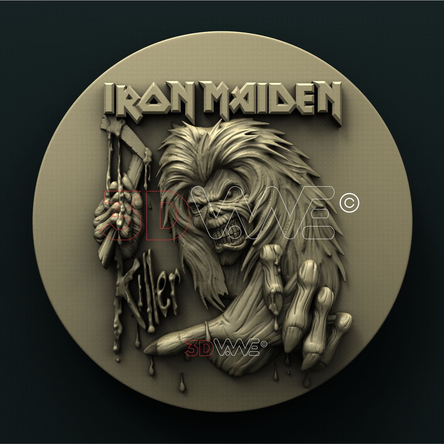 IRON MAIDEN 3D STL 3DWave