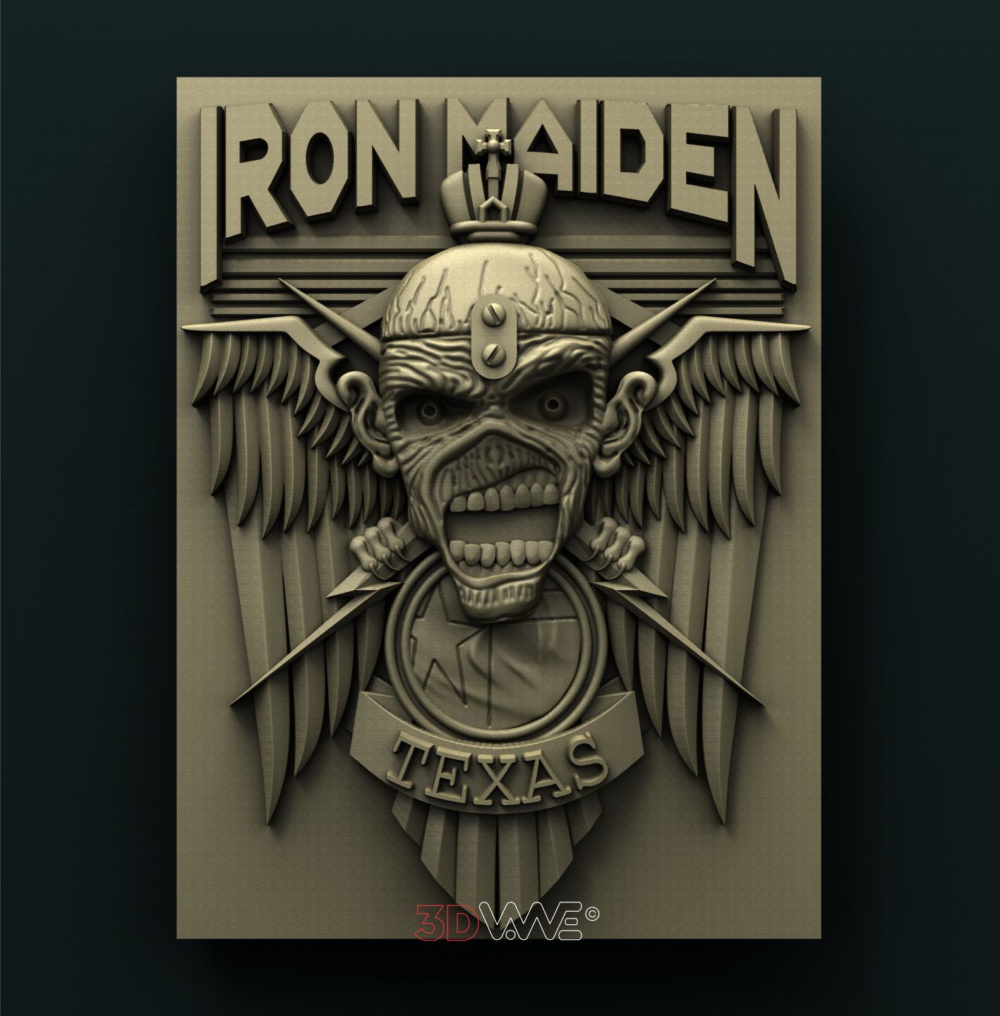 IRON MAIDEN 3D STL 3DWave