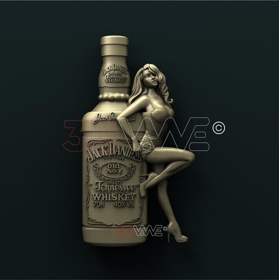 JACK DANIELS 3D STL 3DWave
