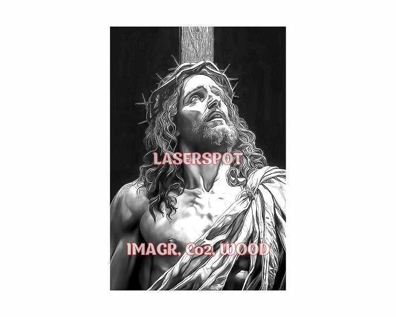 Jesus 3d illusion & laser-ready files - 3DWave.us