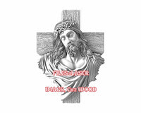 Thumbnail for Jesus 3d illusion & laser-ready files - 3DWave.us