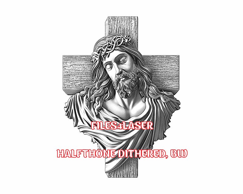 Jesus 3d illusion & laser-ready files - 3DWave.us