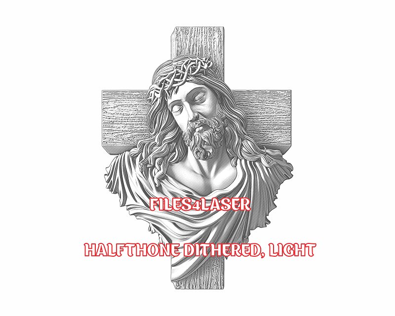 Jesus 3d illusion & laser-ready files - 3DWave.us