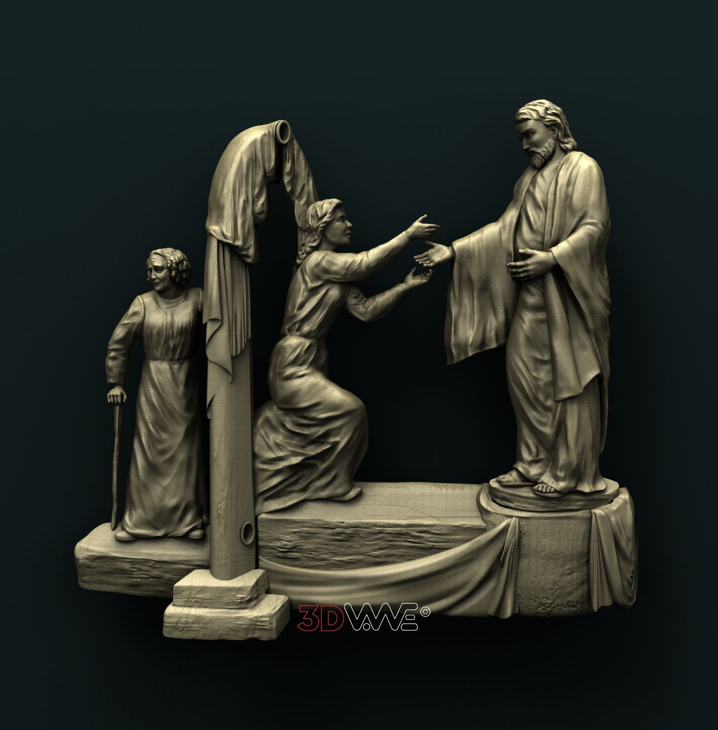 JESUS 3D STL 3DWave