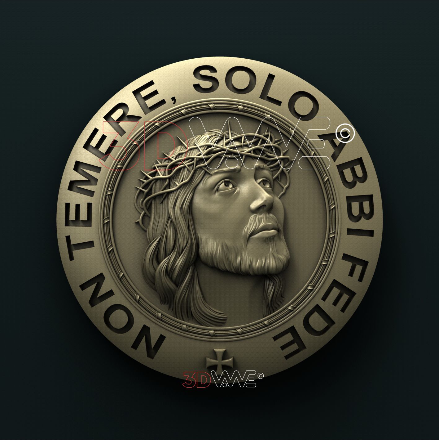 JESUS. BIBLE VERSES 3D STL 3DWave