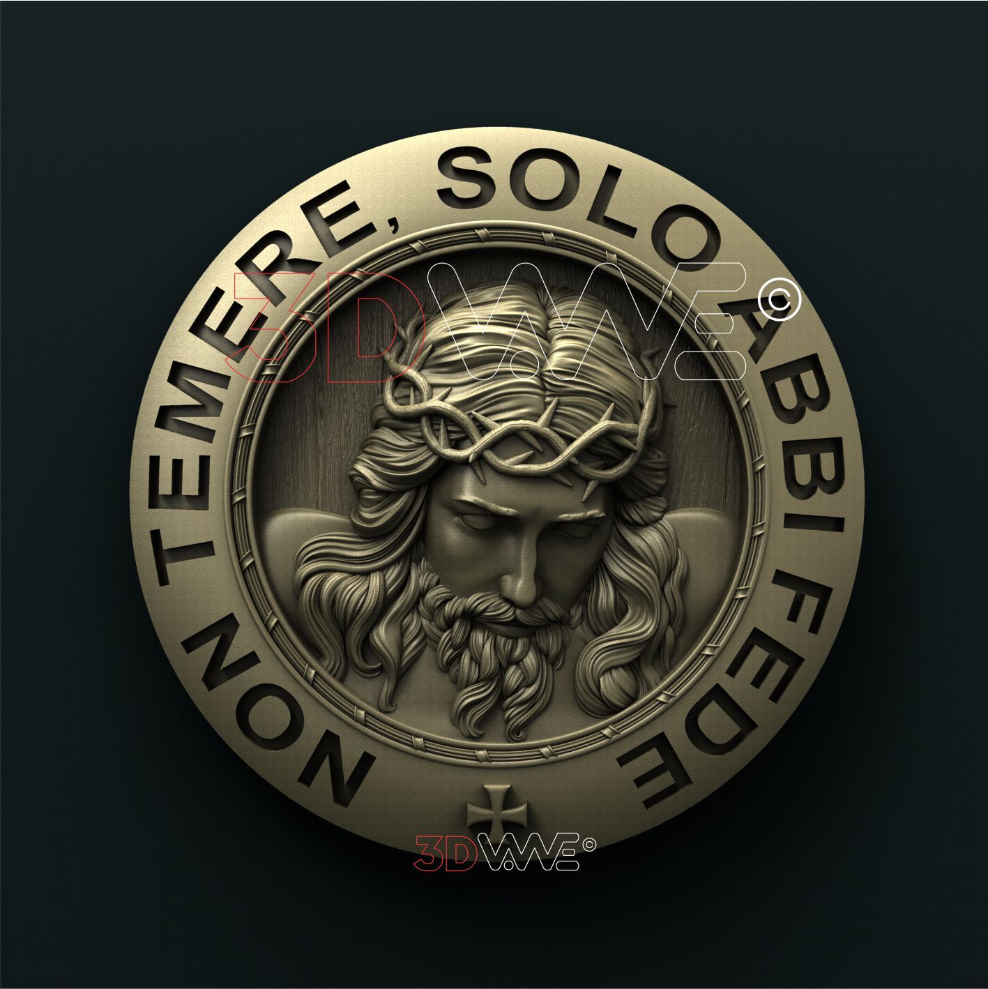 JESUS. BIBLE VERSES 3D STL 3DWave