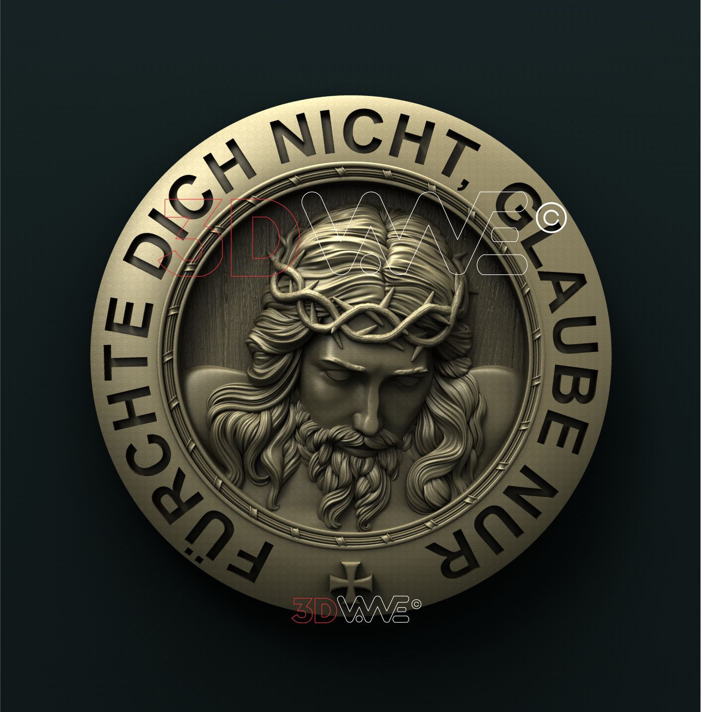 JESUS. BIBLE VERSES 3D STL 3DWave