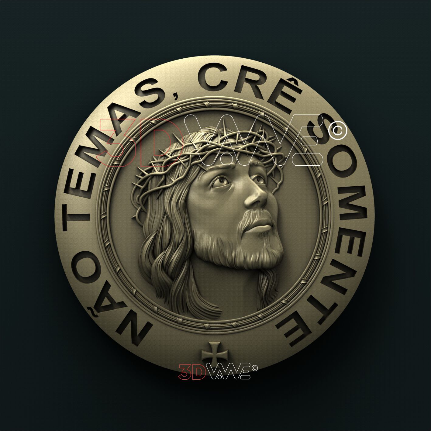 JESUS. BIBLE VERSES 3D STL 3DWave