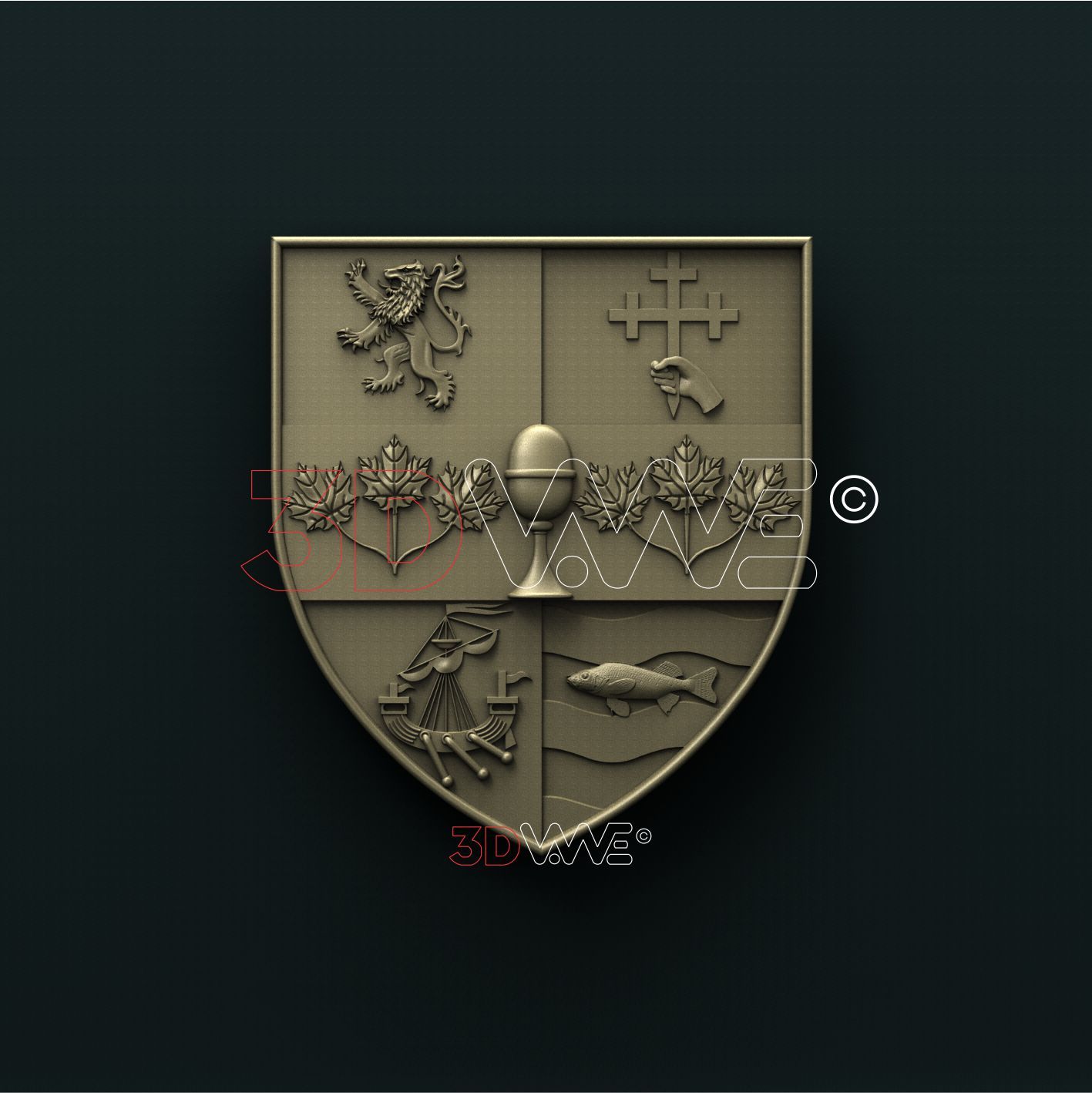 JOHN A MACDONALD ARMS 3D STL 3DWave