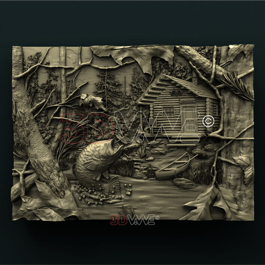 JUMPING FISH 3D STL 3DWave