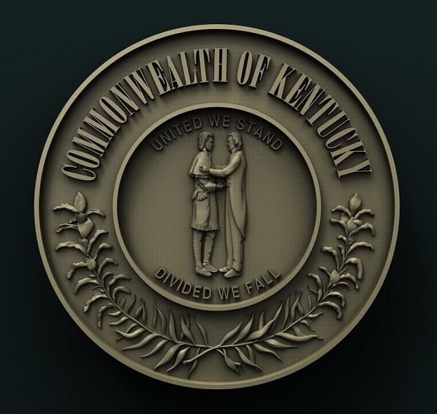 KENTUCKY STATE SEAL 3D STL 3DWave