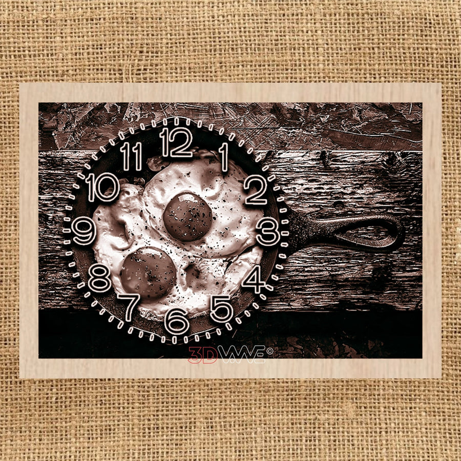 KITCHEN CLOCKpyroprinter & laser-ready files 3DWave.us