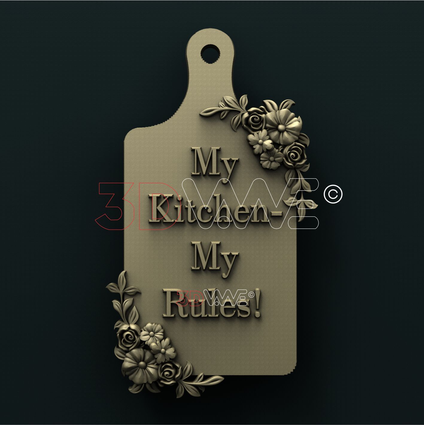 KITCHEN RULES 3D STL - - 3DWave.us