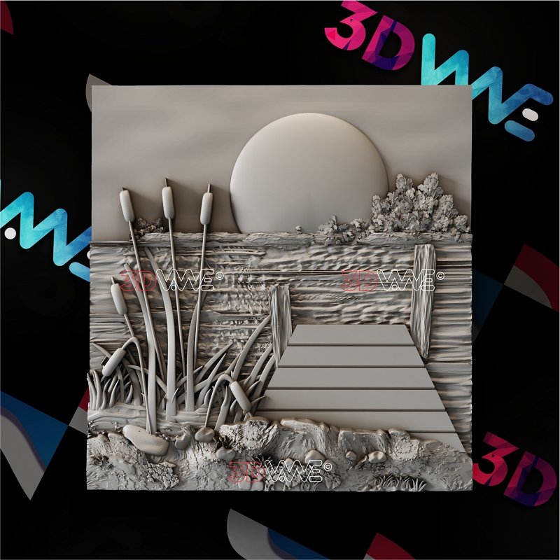 LAKE 3d stl 3DWave.us